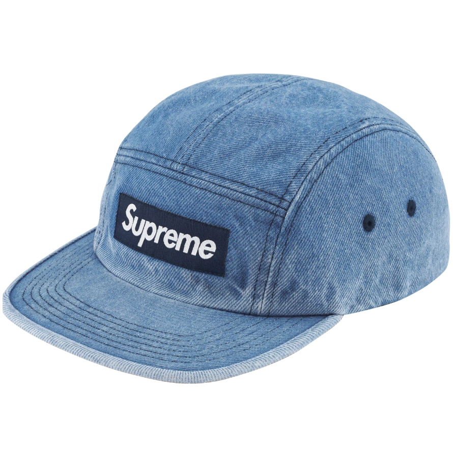 Supreme Washed Chino Twill Camp Cap FW23 - Denim