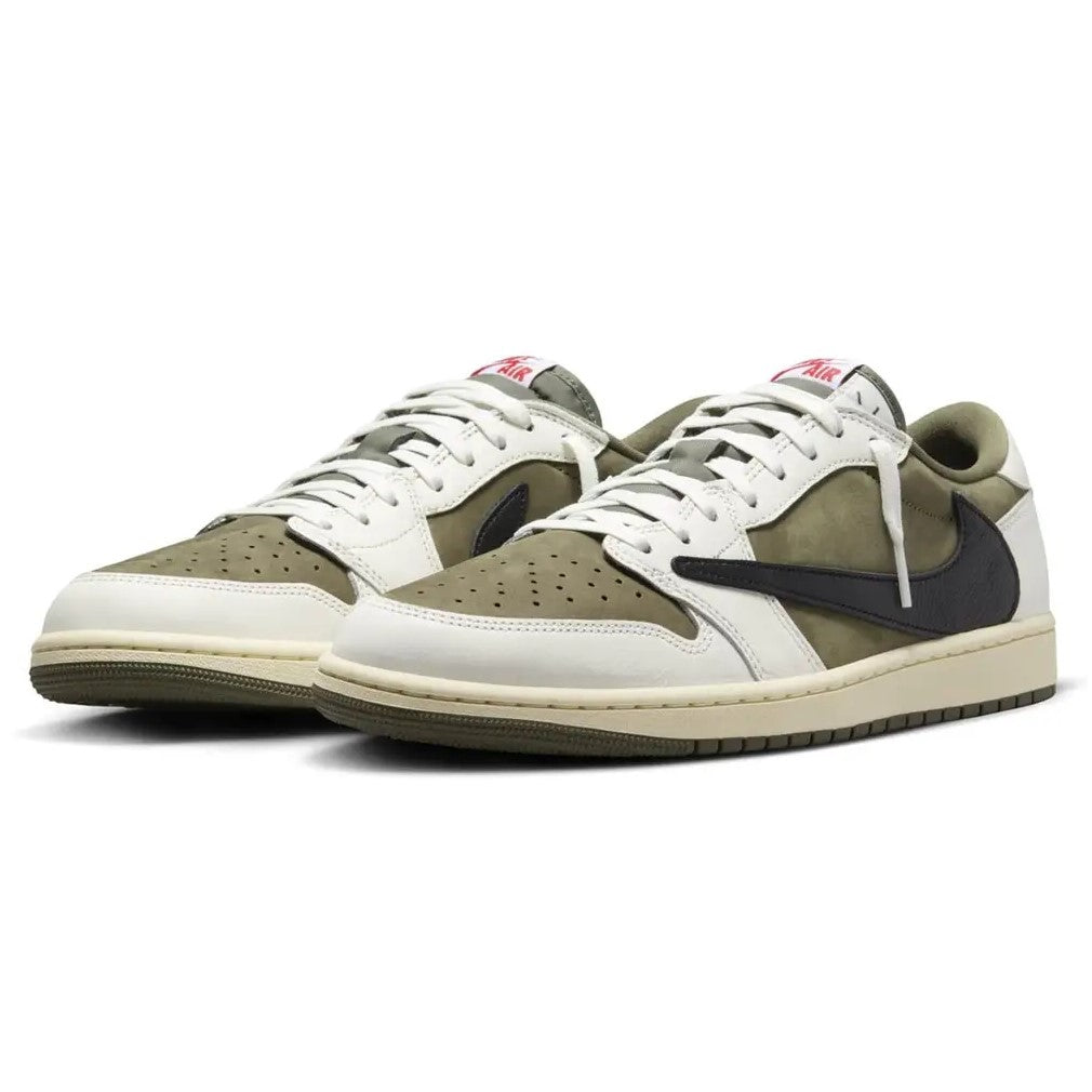 Travis Scott x Air Jordan 1 Low Medium Olive M7866 200