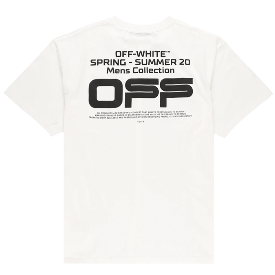 Off-White Wavy Line Logo S/S Over Tee - White