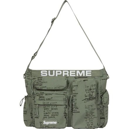 Supreme Field Messenger Bag SS23 - Gonz Olive | In stock – WEAR43WAY