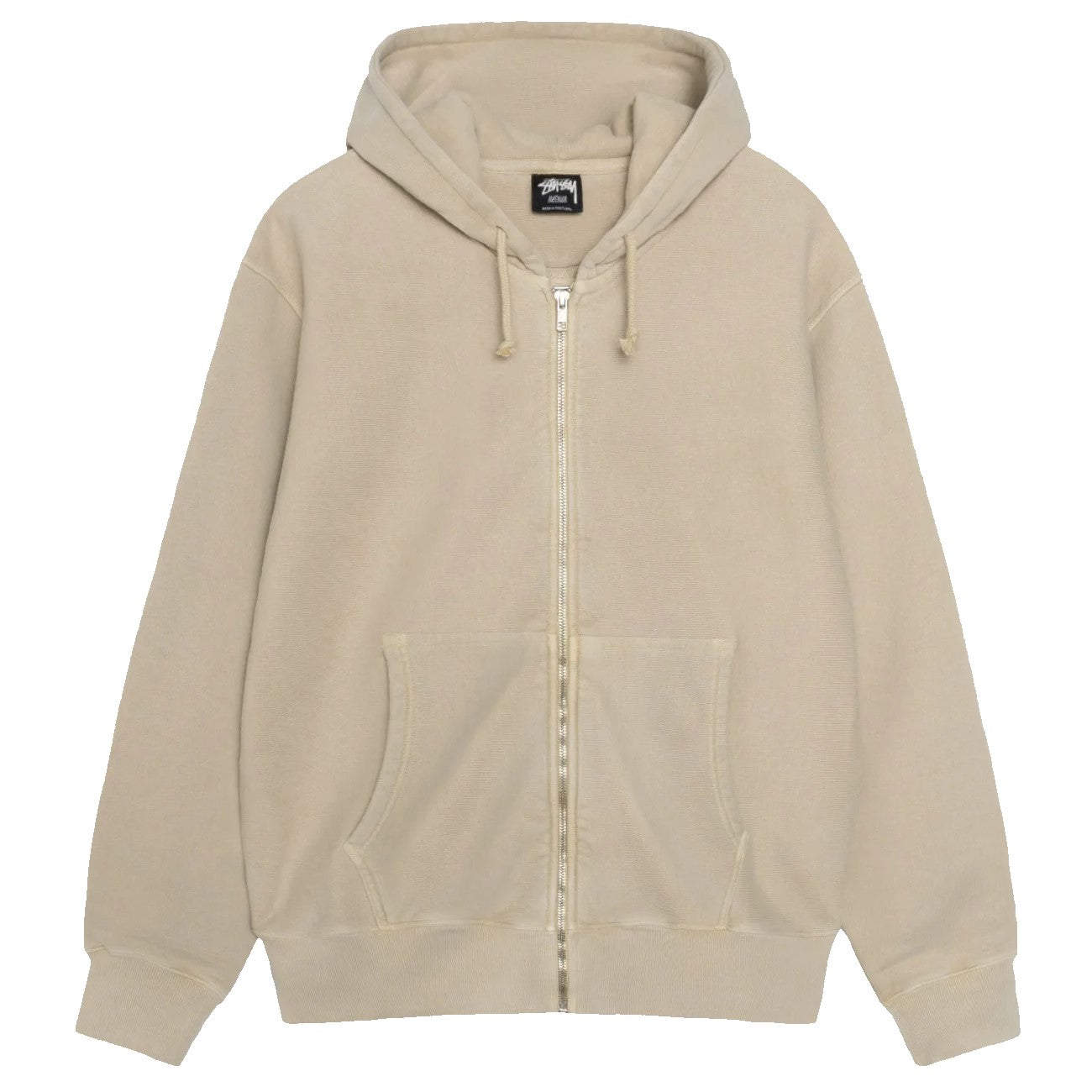 Stussy Buana Pigment Dyed Zip Hoodie - Khaki