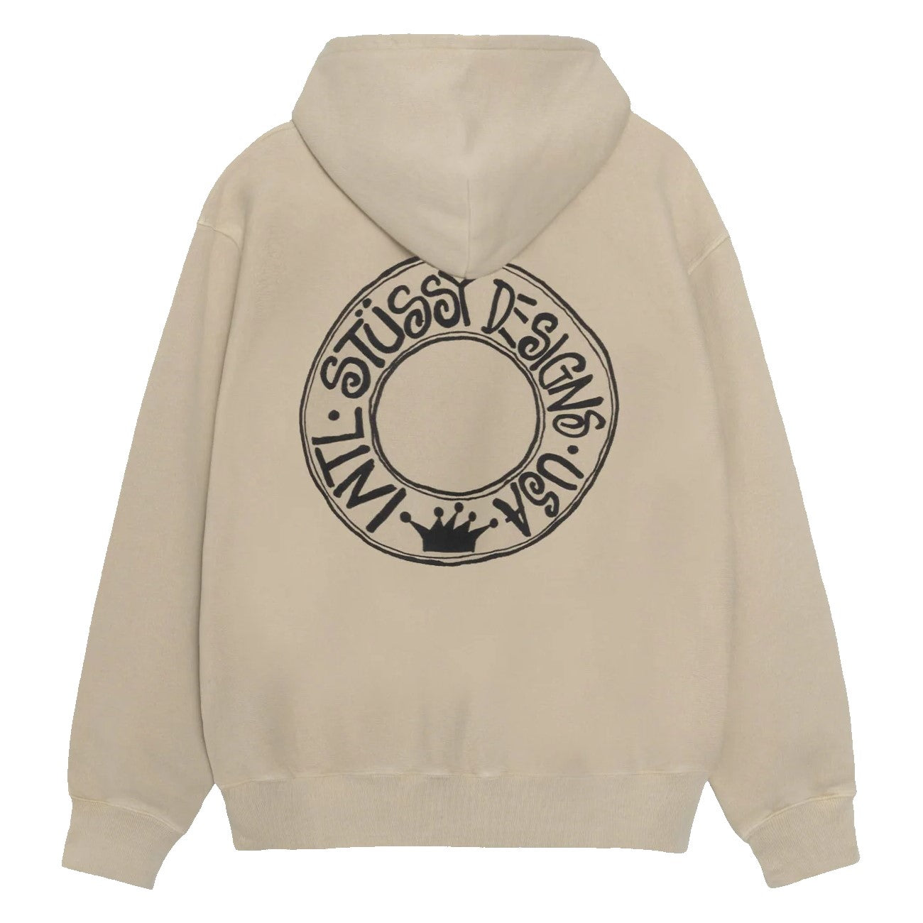 Stussy Buana Pigment Dyed Zip Hoodie - Khaki