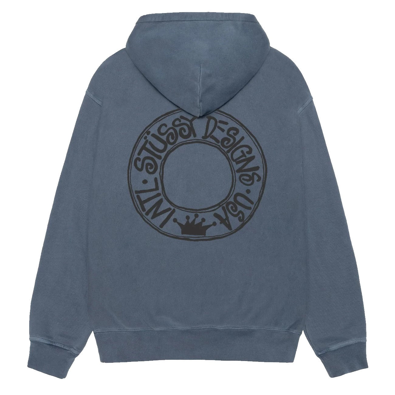 Stussy Buana Pigment Dyed Zip Hoodie - Navy