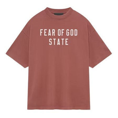 FOG Essentials Heavy Crewneck Tee FW24 - Crimson