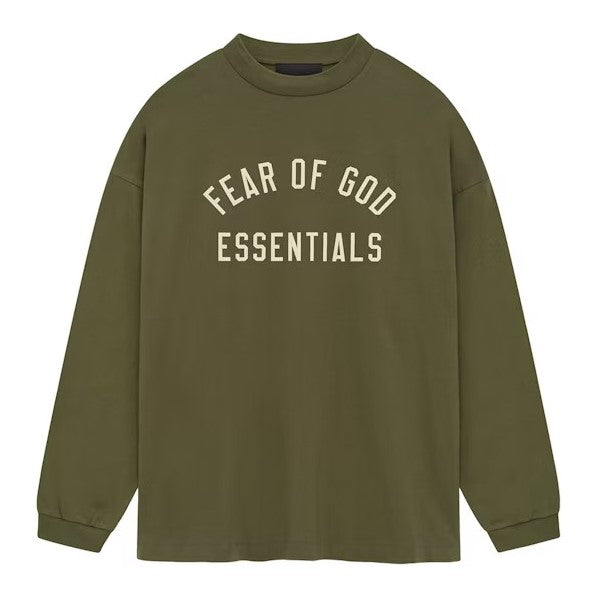 FOG Essentials Logo L/S Tee FW24 - Military