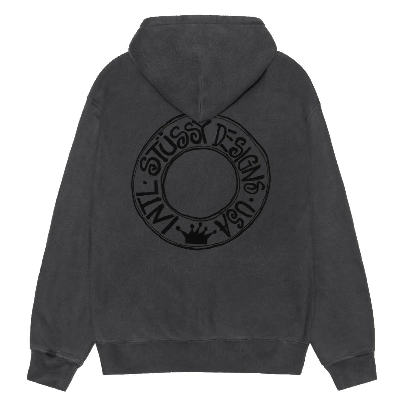 Stussy Buana Pigment Dyed Hoodie - Black