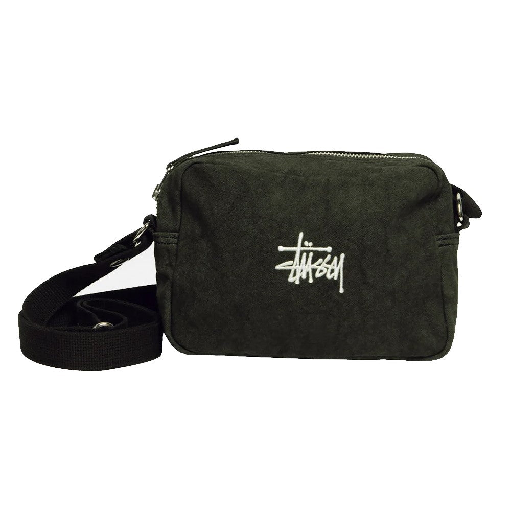 Stussy Canvas Side Pouch FW24 - Washed Black