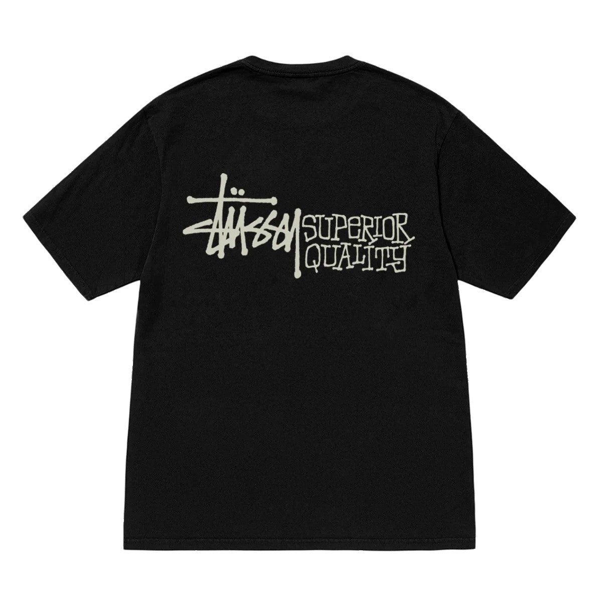 Stussy Superior Quality Pigment Dyed Tee - Black