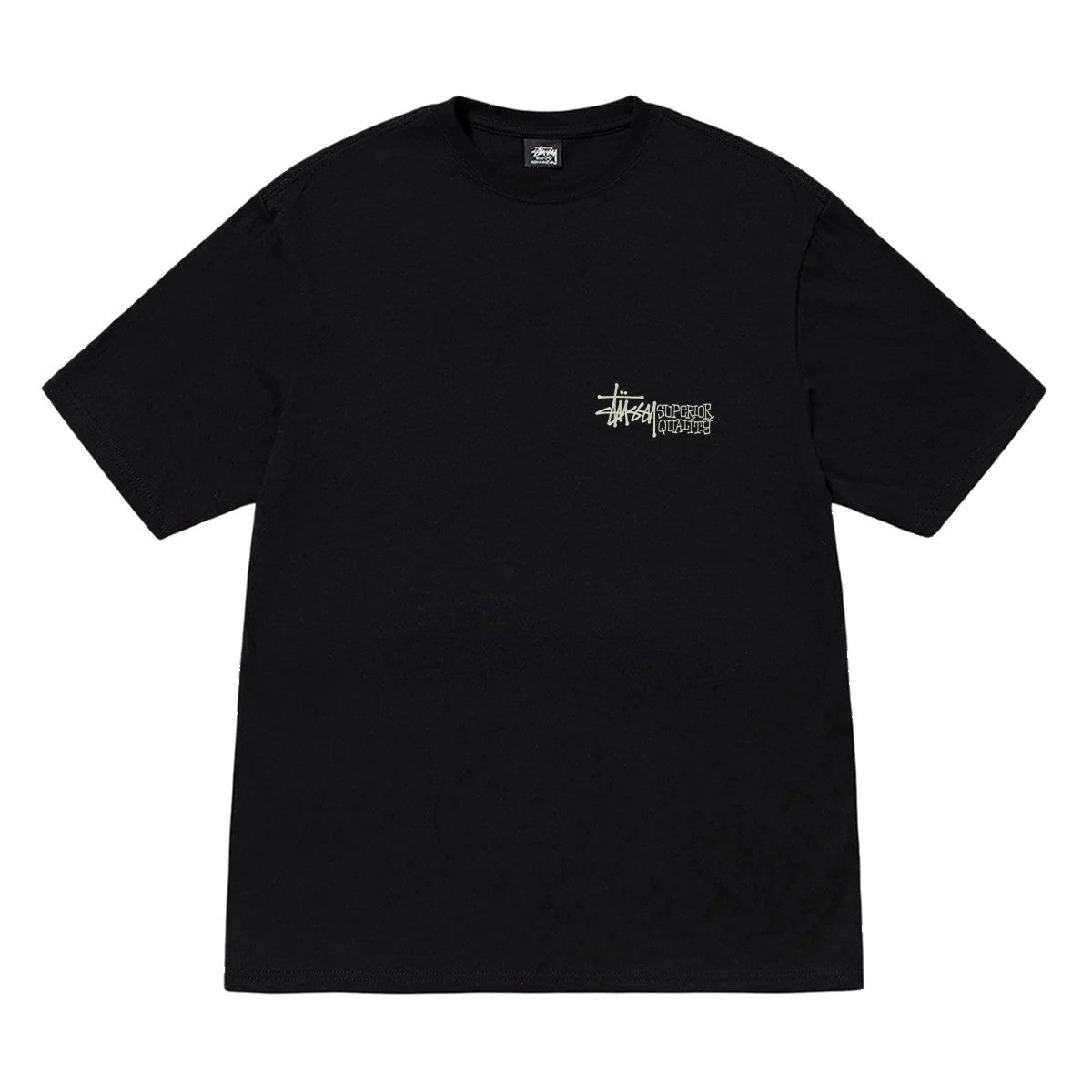 Stussy Superior Quality Pigment Dyed Tee - Black