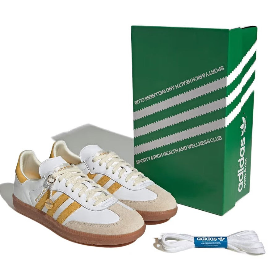 Sporty & Rich x Adidas Originals Samba OG - White Bold Gold | In stock