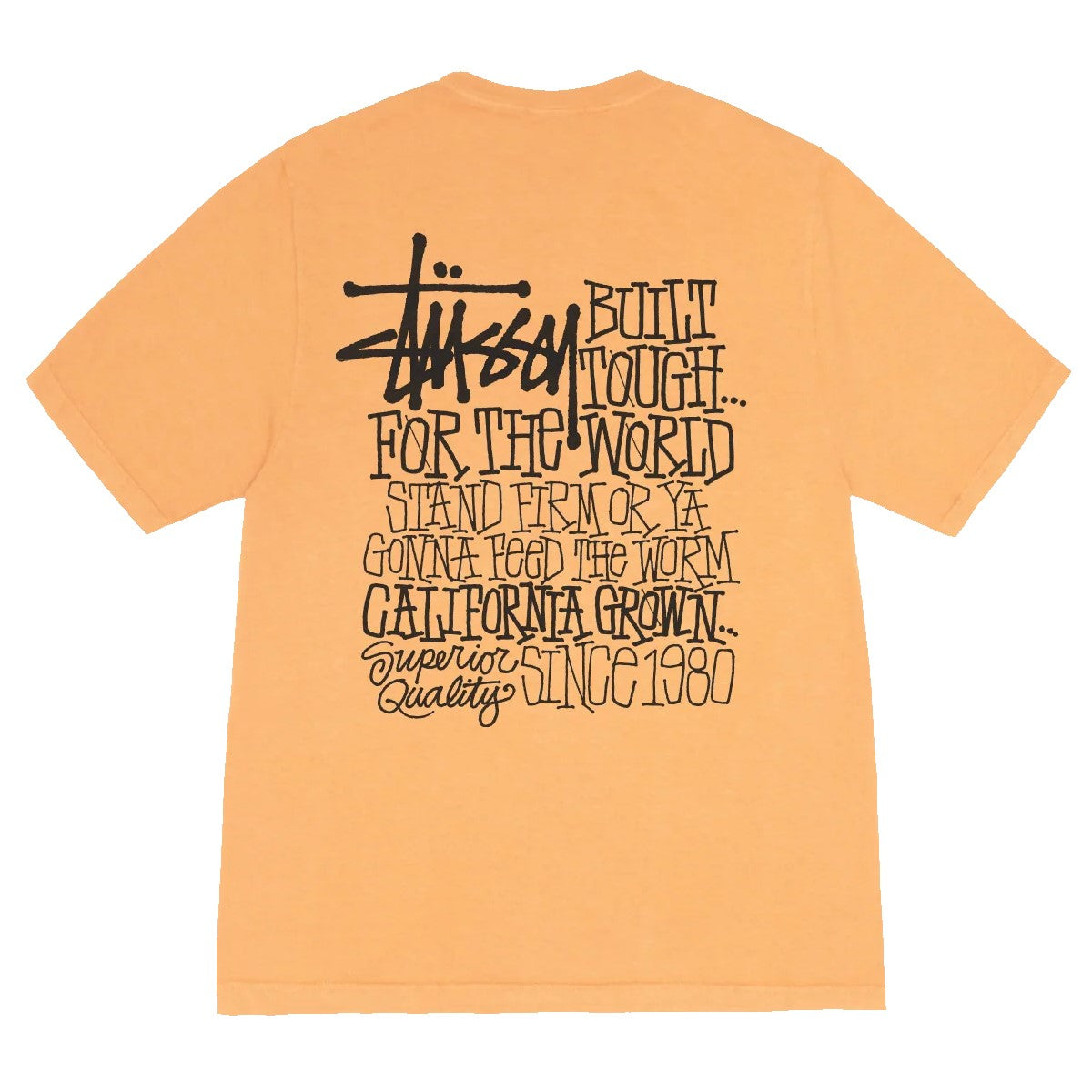 Stussy California Grown Pigment Dyed Tee - Orange