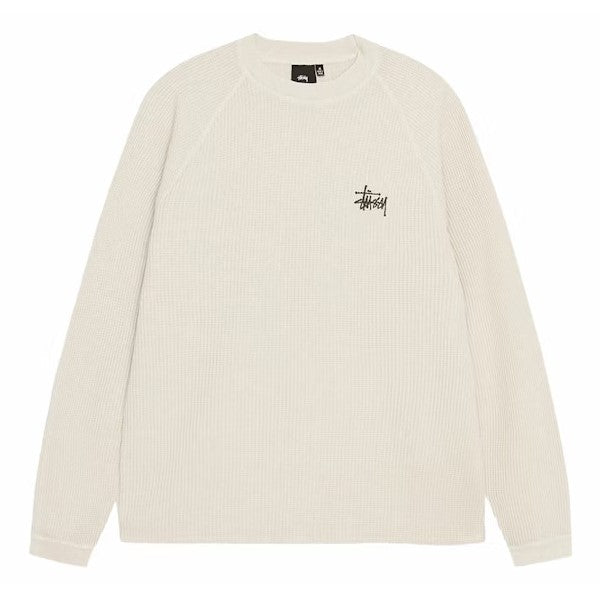 Stussy Raglan Thermal L/S Crew - Bone