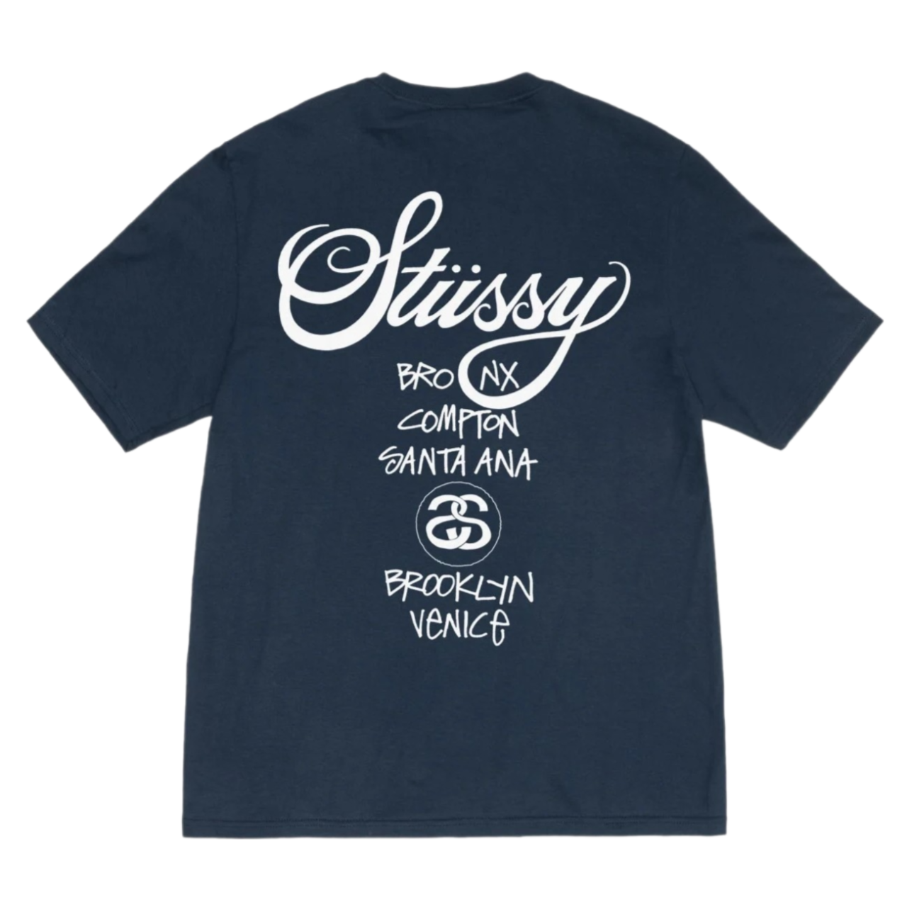 Stussy World Tour Tee SS24 - Navy | In stock – WEAR43WAY
