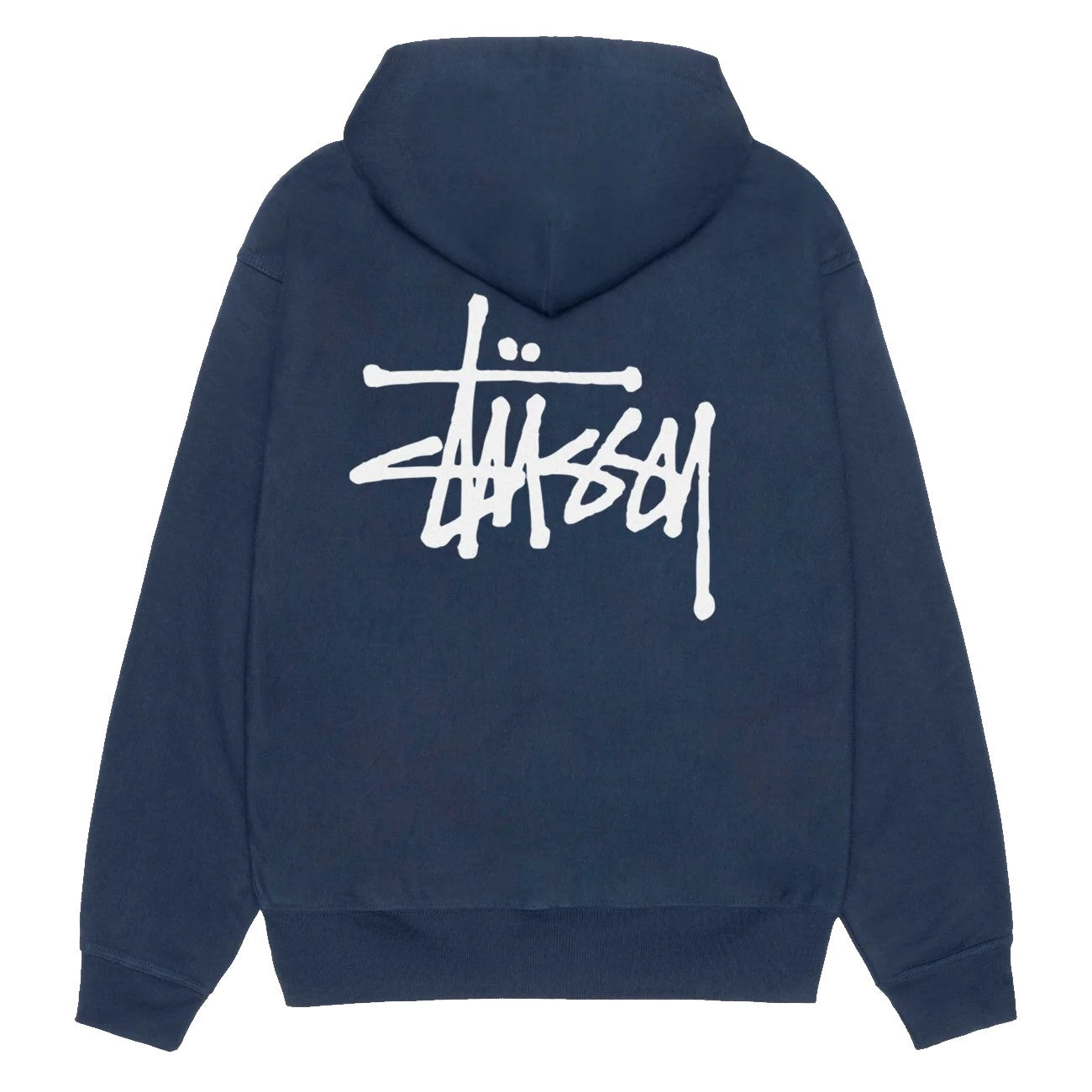 Stussy Basic Zip Hoodie - Navy