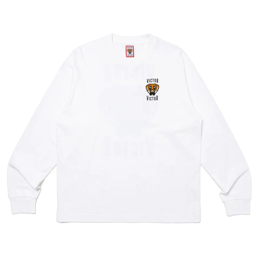 Human Made Victor Victor Long Sleeve Tee FW23 - White – WEAR43WAY