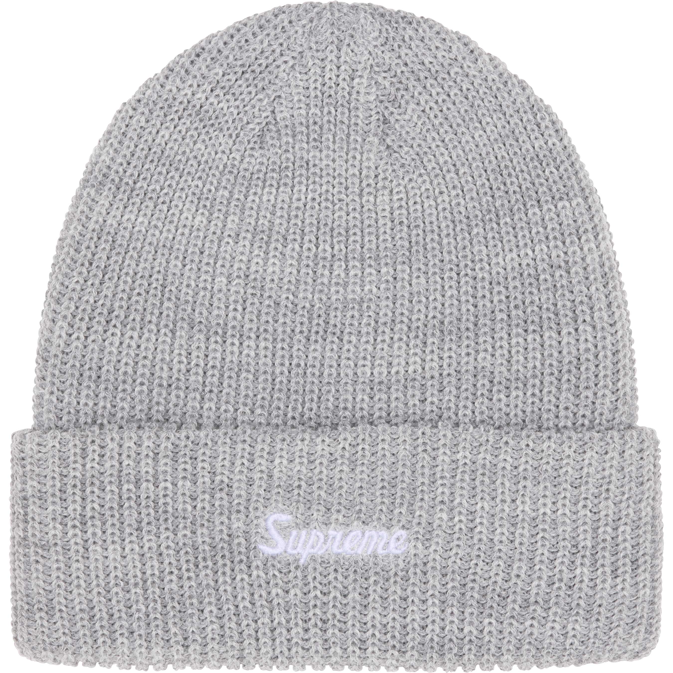 Supreme Loose Gauge Beanie - Light Grey