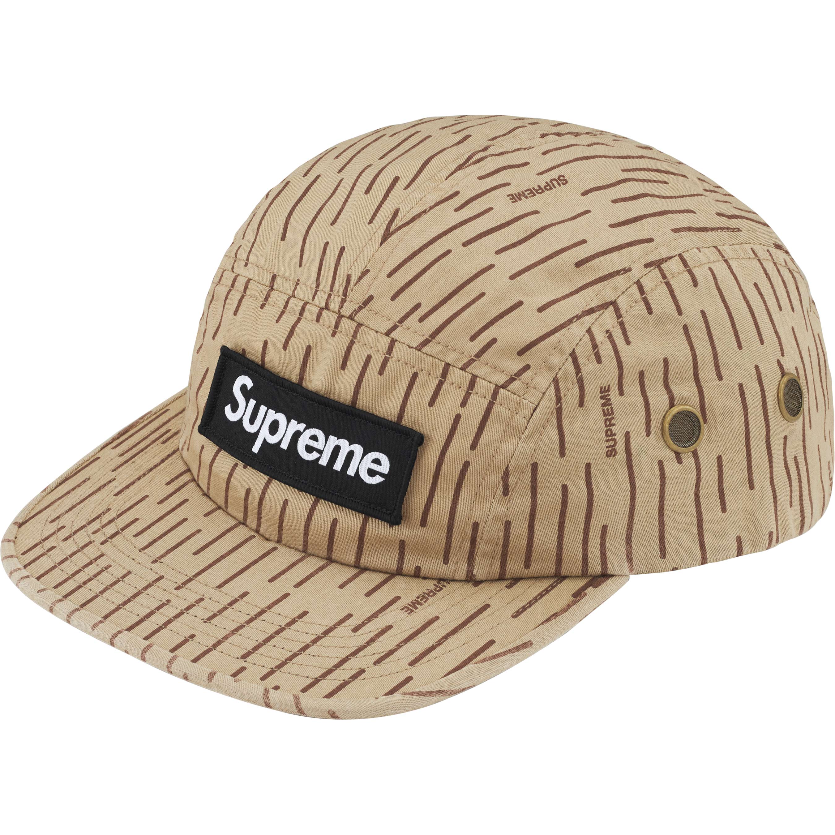 Supreme Military Camp Cap FW24 - Tan Raindrop