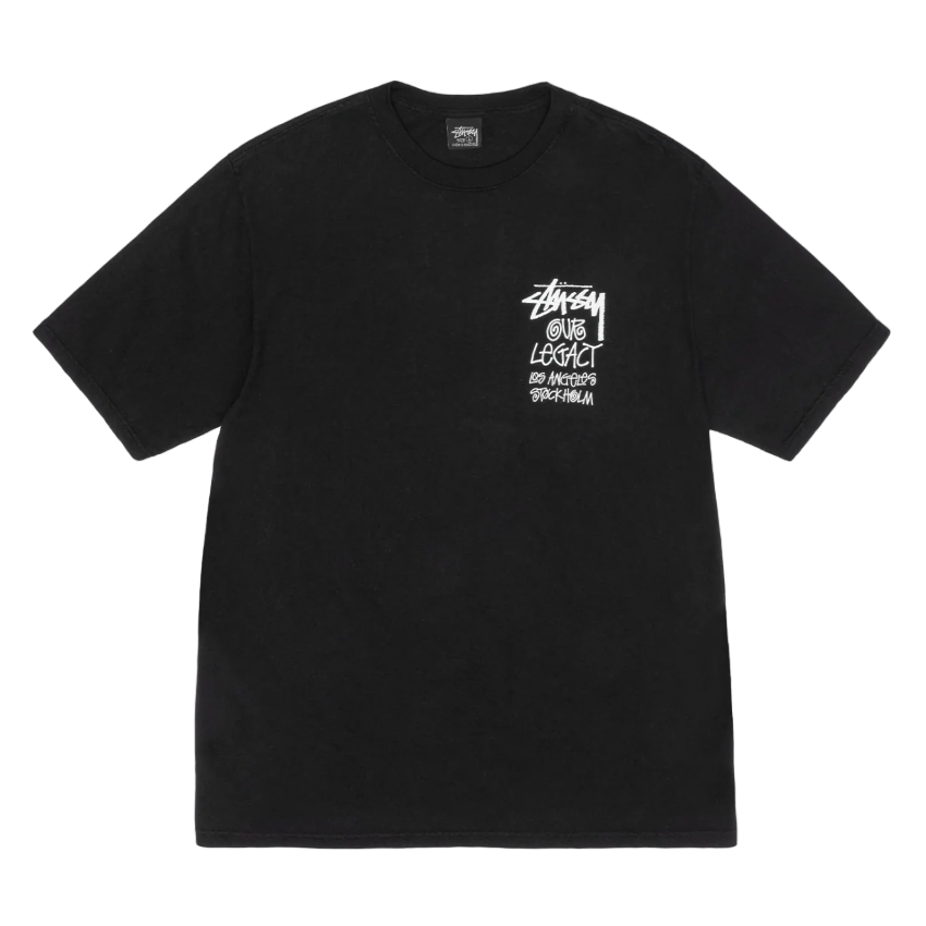 現貨 Our Legacy x Stussy 8 Ball Yin Yang Pigment Dyed Tee - Black