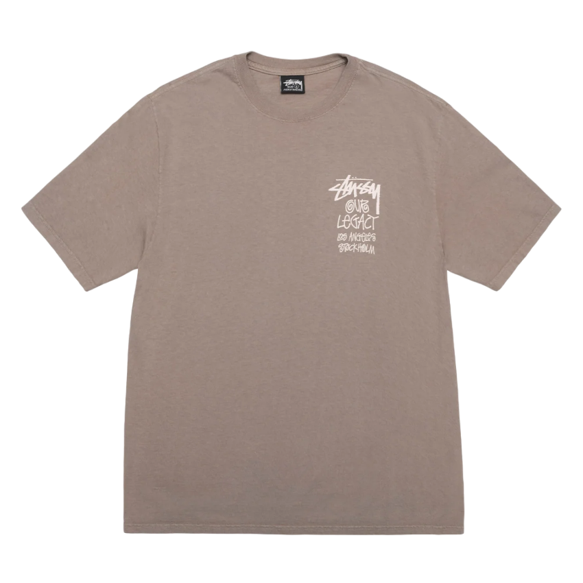 現貨 Our Legacy x Stussy 8 Ball Yin Yang Pigment Dyed Tee - Taupe