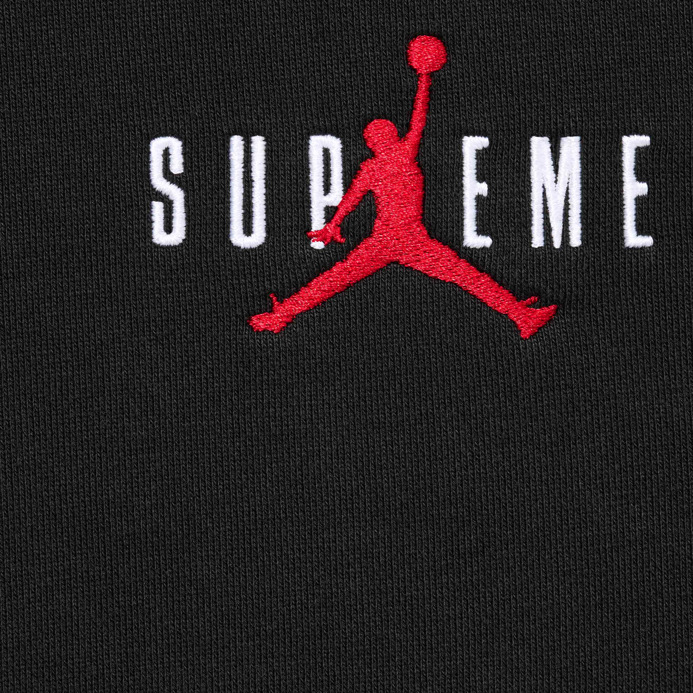 Supreme x Jordan Hooded Sweatshirt FW24 - Black