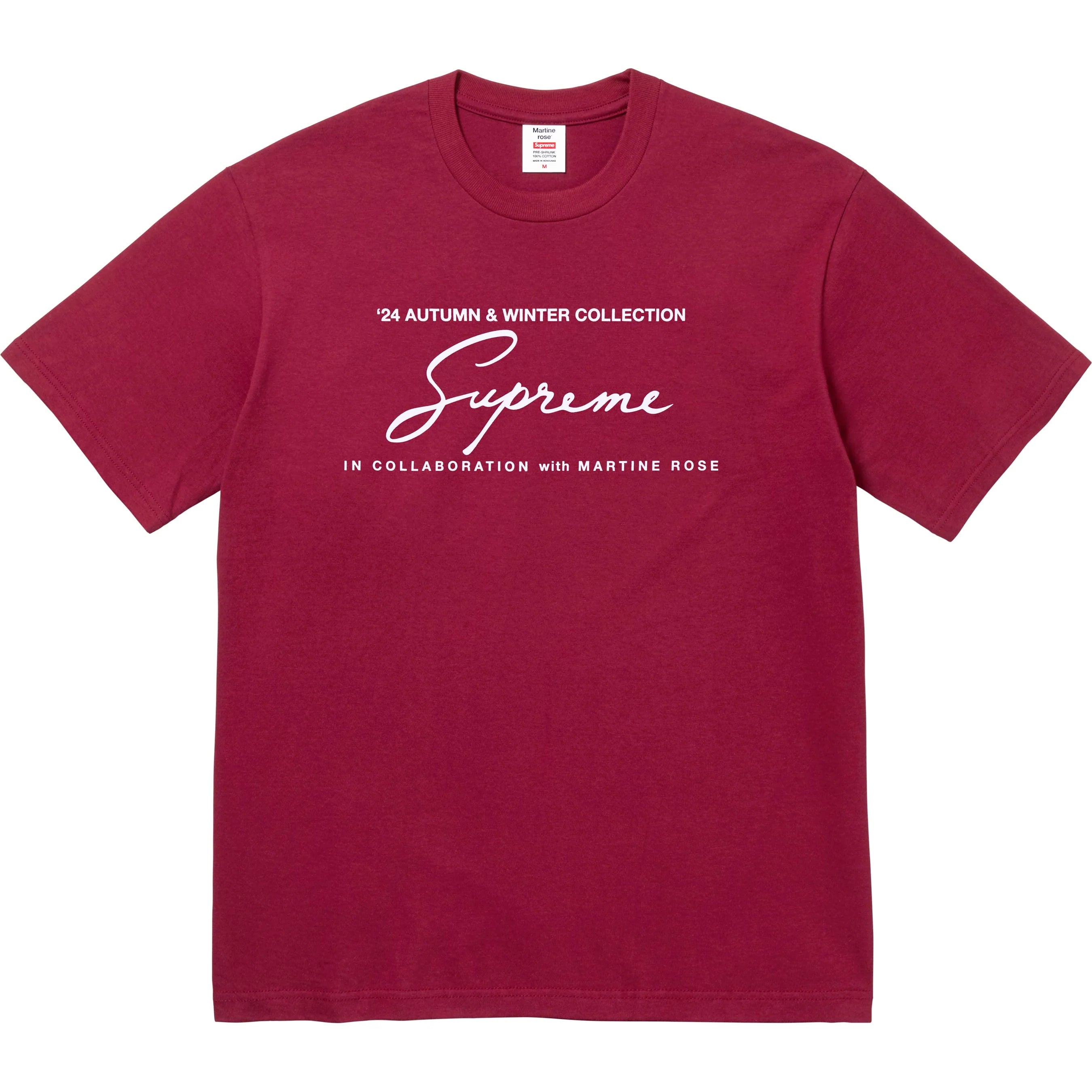 Supreme x Martine Rose Tee - Cardinal