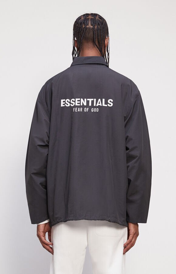 FOG Essentials Coaches Jacket - Black| In stock