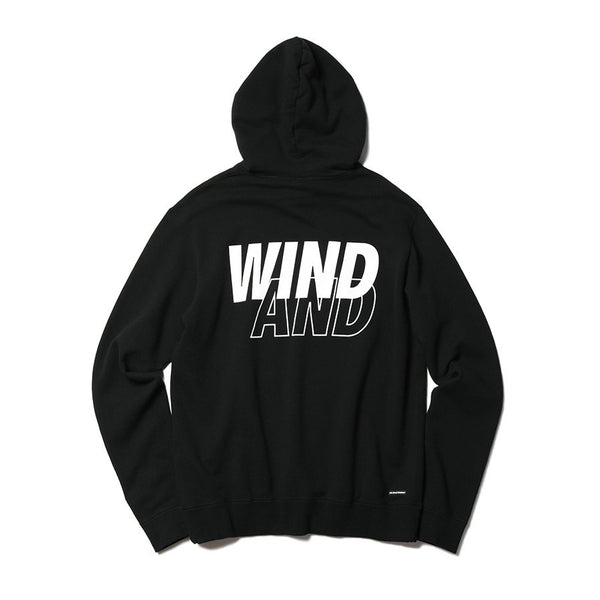 【XL】Wind and sea Hoodie / Black-White