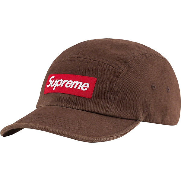 Supreme Washed Chino Twill Camp Cap - Brown – WEAR43WAY