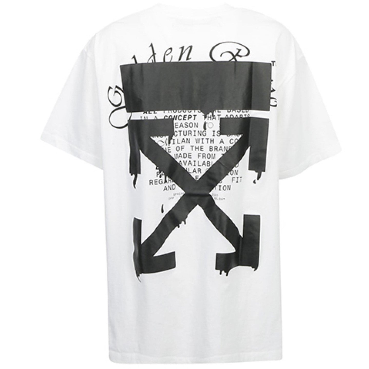 OFF-WHITE Dripping Arrows Tee スリムブラック-