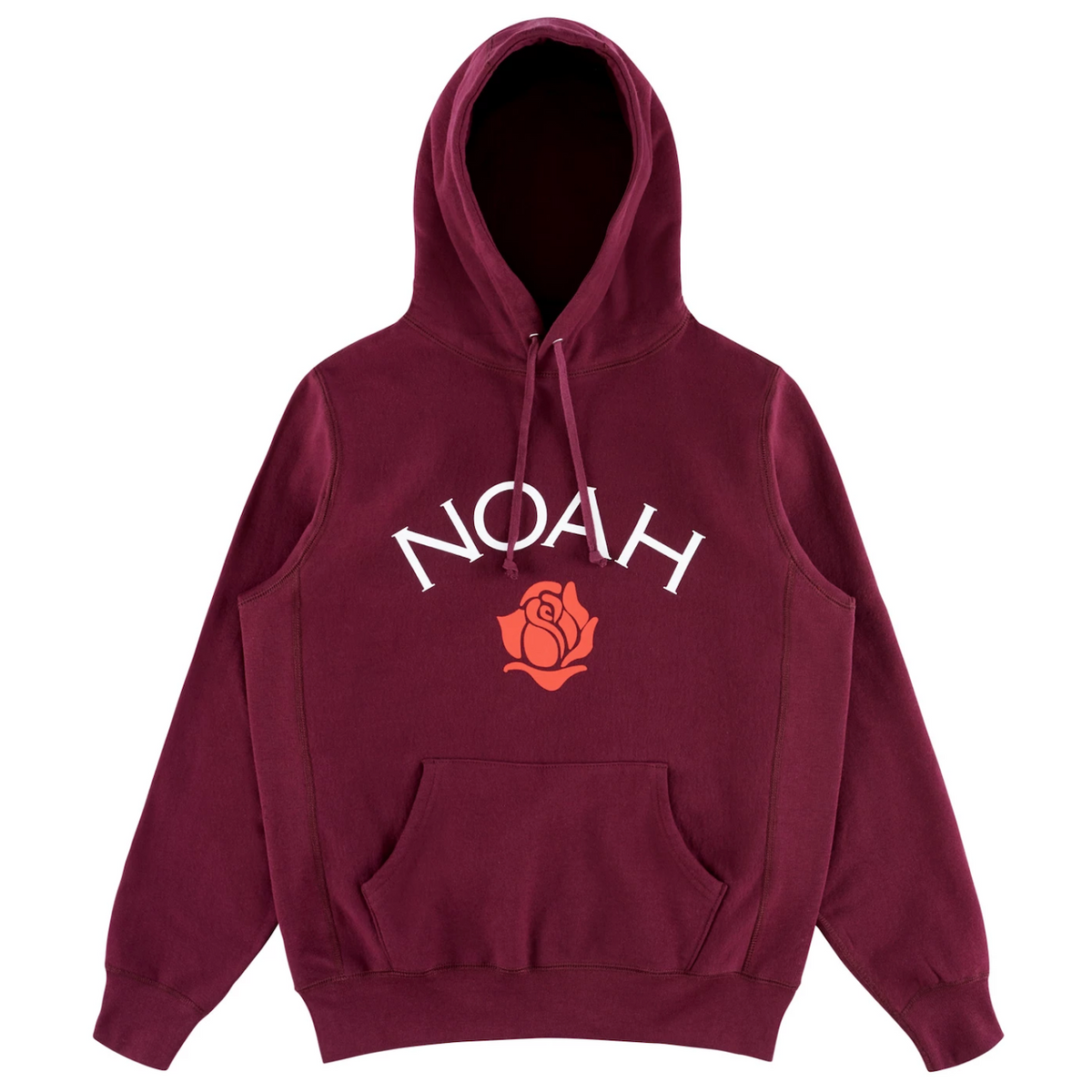 Noah NY Rose Logo Hoodie - Burgundy | In stock – WEAR43WAY