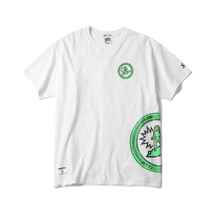 Wind And Sea x Billionaire Boys Club Tee (WDS Exclusive) - White/ Gree