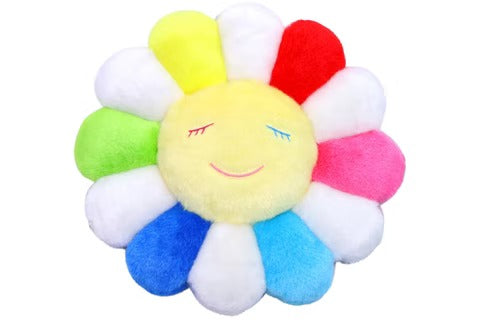 村上隆Flower Plush 30CM - Rainbow/White/Yellow